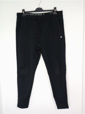 Russell Athletic Mens Black Fusion Knit Joggers Size Large